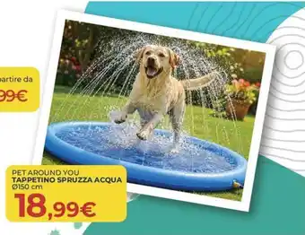 Arcaplanet PET AROUND YOU TAPPETINO SPRUZZA ACQUA offerta