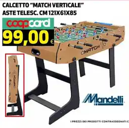 Ipercoop Calcetto "Match Verticale" Mandelli offerta