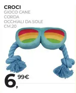 Arcaplanet CROCI GIOCO CANE CORDA OCCHIALI DA SOLE offerta