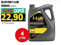 Ipercoop OLIO ENI I-LUB 15W40 offerta