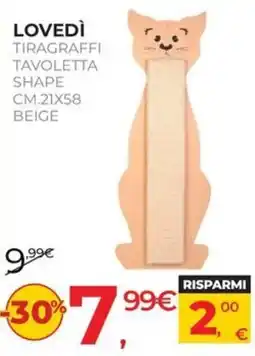 Arcaplanet LOVEDÌ TIRAGRAFFI TAVOLETTA SHAPE offerta