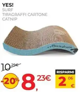 Arcaplanet YES! SURF TIRAGRAFFI CARTONE CATNIP offerta