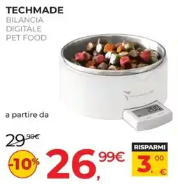 Arcaplanet TECHMADE BILANCIA DIGITALE PET FOOD offerta