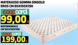 Ipercoop Materasso Gomma Singolo EROS offerta