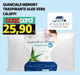 Ipercoop Guanciale Memory traspirante Aloe Vera Caleffi offerta