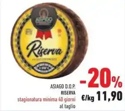 Conad Superstore Asiago d.o.p. riserva offerta