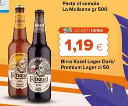 Tigre Birra Kozel Lager Dark/ Premium Lager offerta