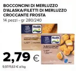 Tigre Bocconcini di merluzzo d'Alaska/Filetti di merluzzo croccante frosta Frosta offerta