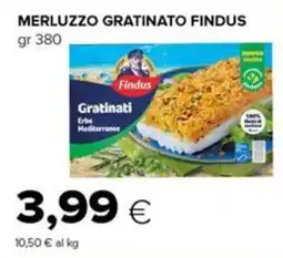 Tigre Merluzzo gratinato Findus offerta