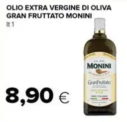 Tigre Olio extra vergine di oliva Gran Fruttato Monini offerta