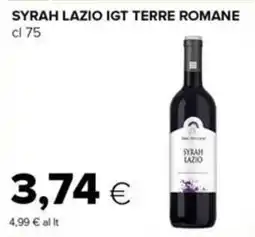 Tigre SYRAH LAZIO IGT TERRE ROMANE offerta