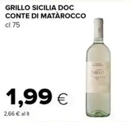 Tigre Grillo Sicilia DOC Conte di Matàrocco offerta