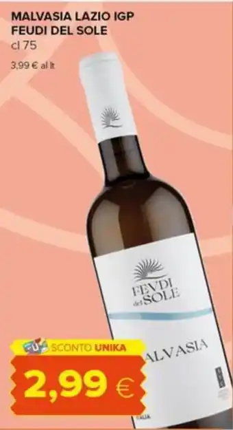 Tigre Malvasia Lazio IGP Feudi del Sole offerta