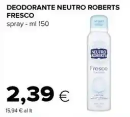 Tigre Deodorante Neutro Roberts Fresco offerta