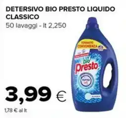 Tigre Detersivo bio Presto liquido classico offerta