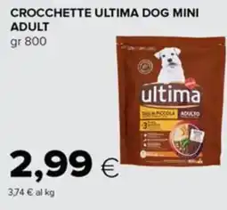 Tigre Crocchette Ultima Dog Mini Adult offerta