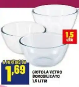 Risparmio Casa Ciotola Vetro Borosilicato offerta