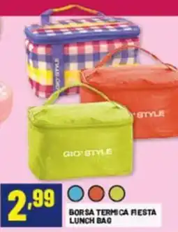 Risparmio Casa Borsa Termica Fiesta Lunch Bag GIO' STYLE offerta