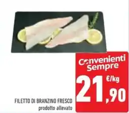 Conad Superstore Filetto di branzino fresco offerta