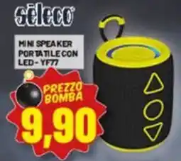 Risparmio Casa sèleco MINI SPEAKER PORTATILE CON LED- YF77 offerta