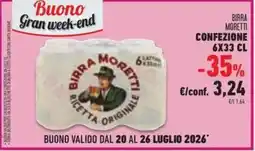 Conad Superstore Birra moretti offerta