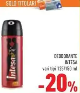 Conad Superstore Deodorante intesa offerta