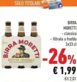 Conad Superstore Birra moretti offerta