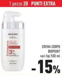 Conad Superstore Crema corpo biopoint offerta