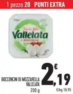 Conad Superstore Bocconcini di mozzarella vallelata offerta