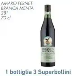 Conad Superstore Amaro fernet branca menta 28° offerta