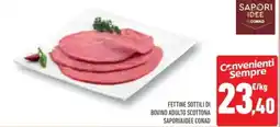 Conad Superstore Fettine sottili di bovino adulto scottona sapori&idee conad offerta