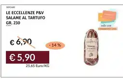 Prezzemolo e Vitale LE ECCELLENZE P&V SALAME AL TARTUFO offerta