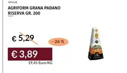 Prezzemolo e Vitale AGRIFORM GRANA PADANO RISERVA offerta