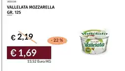 Prezzemolo e Vitale Vallelata Mozzarella offerta