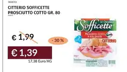 Prezzemolo e Vitale Citterio Sofficette Prosciutto Cotto offerta
