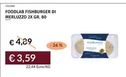 Prezzemolo e Vitale FOODLAB FISHBURGER DI MERLUZZO offerta
