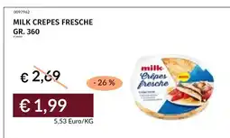 Prezzemolo e Vitale milk Crêpes fresche offerta