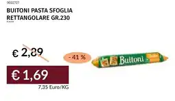Prezzemolo e Vitale Buitoni Pasta Sfoglia Rettangolare offerta