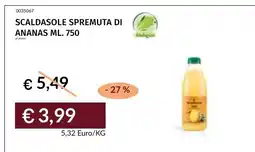 Prezzemolo e Vitale SCALDASOLE SPREMTA DI ANANAS offerta
