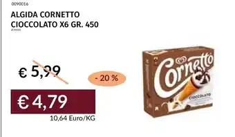 Prezzemolo e Vitale Algida Cornetto Cioccolato offerta