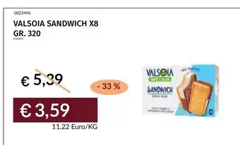 Prezzemolo e Vitale VALSOIA SANDWICH offerta