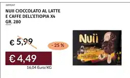 Prezzemolo e Vitale NUII CIOCCOLATO AL LATTE E CAFFE DELL'ETIOPIA offerta