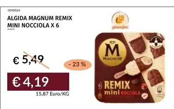 Prezzemolo e Vitale ALGIDA MAGNUM REMIX MINI NOCCIOLA offerta