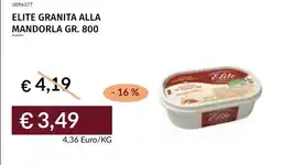 Prezzemolo e Vitale Elite Granita alla Mandorla offerta