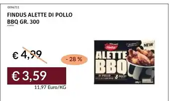 Prezzemolo e Vitale FINDUS ALETTE DI POLLO BBQ offerta