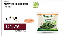 Prezzemolo e Vitale Almaverde BIO Spinaci offerta