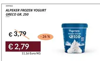 Prezzemolo e Vitale ALPEKER FROZEN YOGURT GRECO offerta