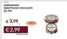 Prezzemolo e Vitale Sammontana Barattolino Cioccolato offerta