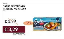Prezzemolo e Vitale Findus Bastoncini di Merluzzo offerta
