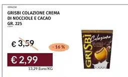 Prezzemolo e Vitale GRISBI COLAZIONE CREMA DI NOCCIOLE E CACAO offerta